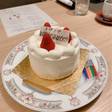 父の誕生日祝いでケーキも注文。
