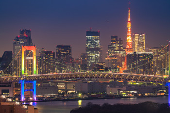 《Tokyo》Night view of Odaiba, Tokyo