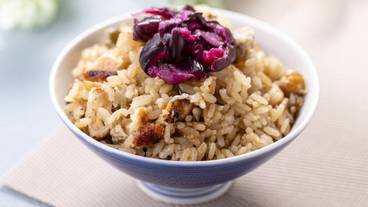 朝食_鰻とあさりの炊き込みご飯 / 3