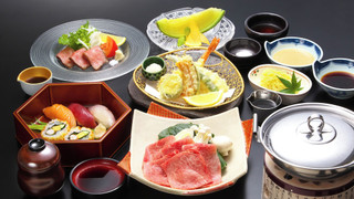 スタンダード ツインルーム 禁煙 夕食17:30スタート 2食付 TEMPURA SHABUーSHABU SUSHI御膳