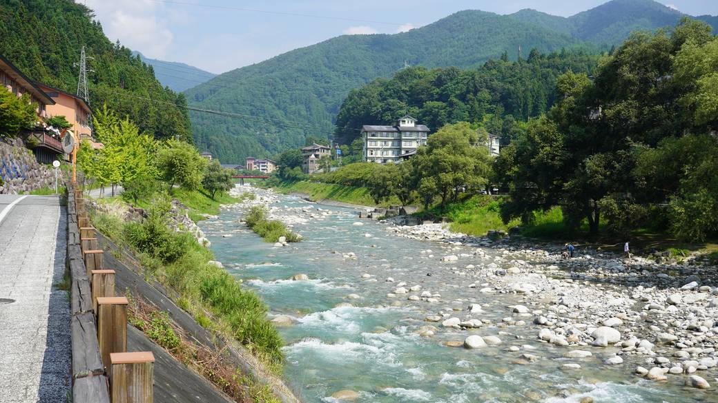 昼神温泉 阿知川の風景 / 1