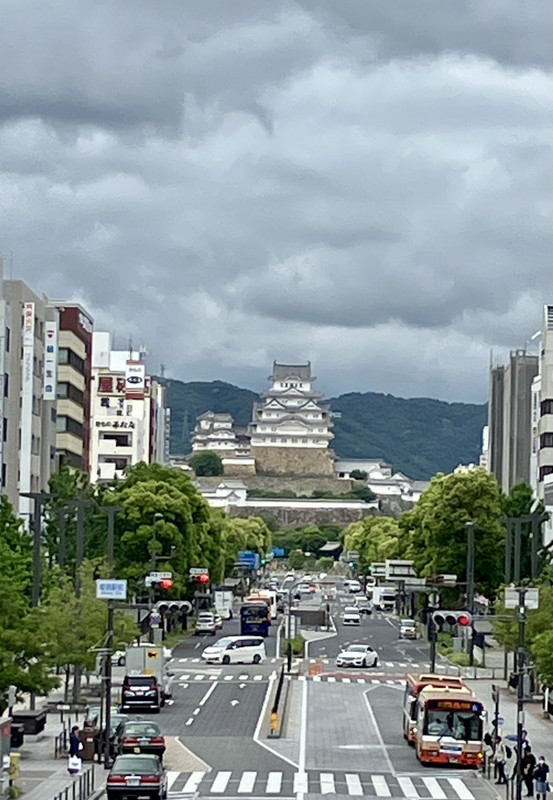 姫路駅から北側の眺望(因みにホテルは駅の南側にある)