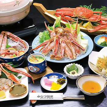 「かにの宿 ふじつ温泉」 料理 96602218 生かに満腹フルコース