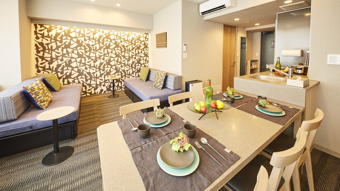 全室キッチン洗濯機付き！可愛い家電で気分も上がるホテル3553979