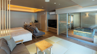 最上階 温泉露天風呂付 雅-MIYABI- 和洋室 64平米 禁煙