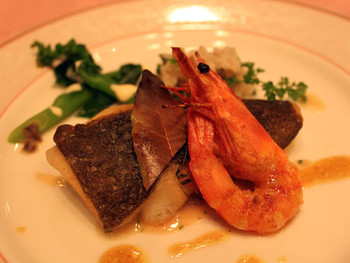 「 槙之木」 料理 7379178 平目のローストとカレー風味の海老ソテー