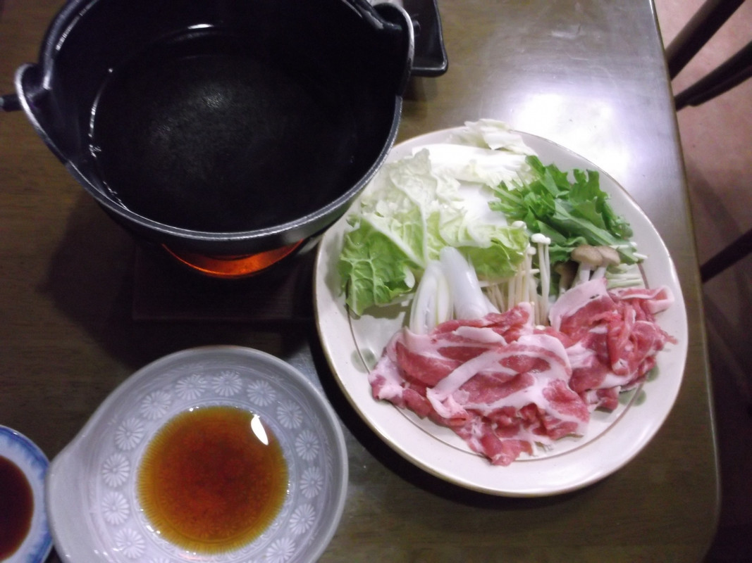 夕食。しゃぶしゃぶ。