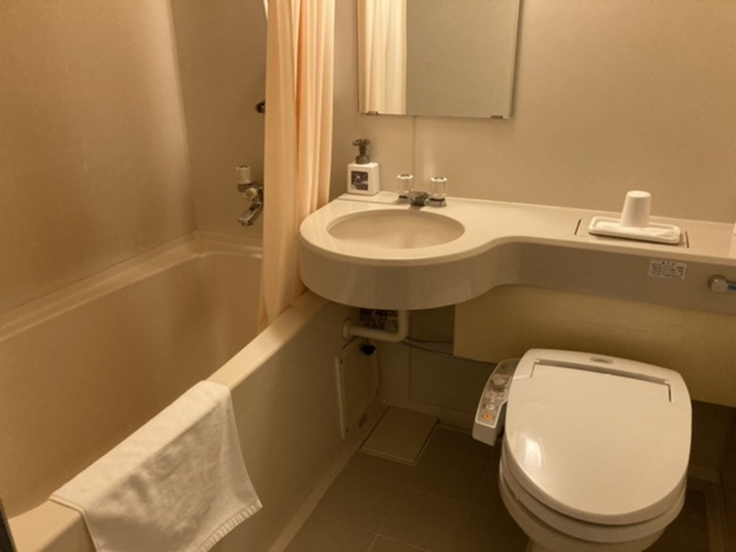 平均的なビジネスホテルより広め