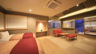 [別館] 温泉半露天風呂付き和洋室 (禁煙)