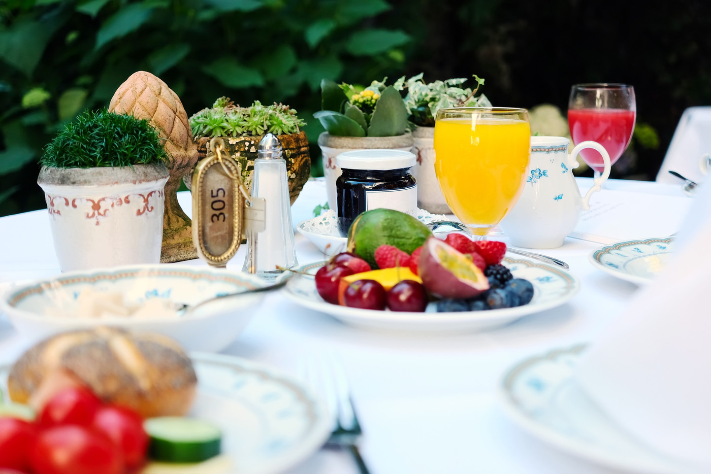 Continental breakfast at hotel
