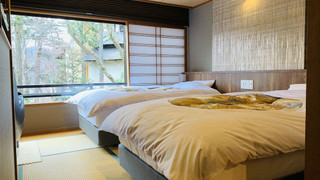 デラックス ダブルまたはツインルーム 専用バスルーム ガーデンビュー (禁煙)