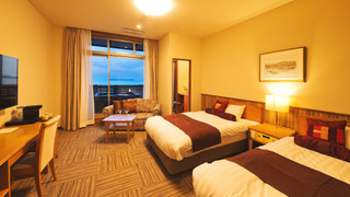 天然温泉露天風呂とパノラマオーシャンビュー [洋室ツイン] 禁煙