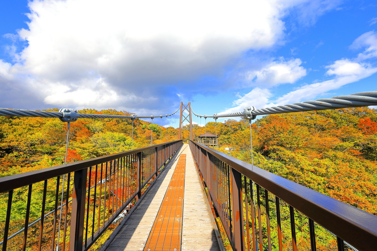 つつじ吊橋 紅葉