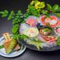 【楽天スーパーSALE】地魚盛り合わせ+伊勢海老・鮑料理+揚げたてアジフライ付 伊豆の三大味覚会席 | 割烹の宿 大観荘