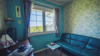 デザイン ルーム ダブルベッド 1 台 パーシャルシービュー