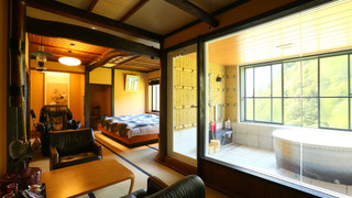 [星見の間] 古民家風12畳 源泉かけ流し半露天風呂付き 禁煙