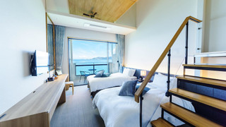 エグゼクティブ ロフト シングルベッド 2 台 禁煙 オーシャンフロント (with Extra Bed)