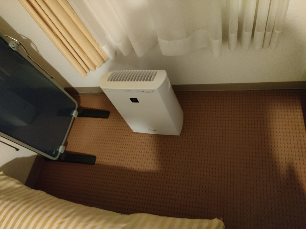 キャリーケースを広げるスペースあり