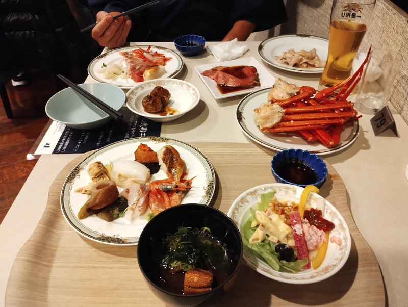 蒸し蟹が食べ放題だった