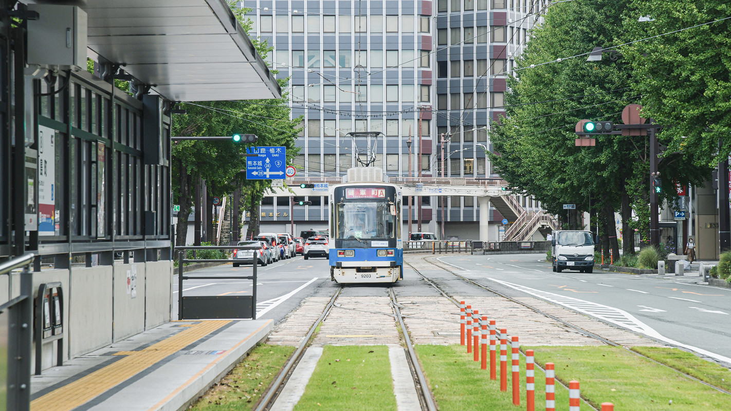 熊本市電辛島町駅
