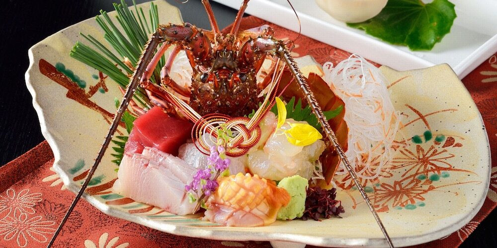 夕食：伊勢海老お造り②