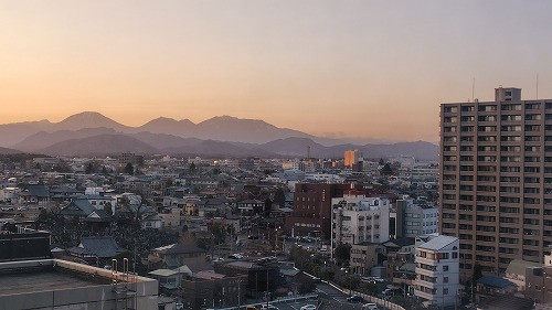 日光連山が見えます