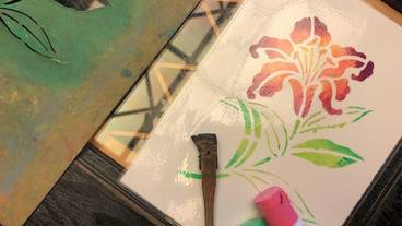 伊勢型紙のポストカード / 2