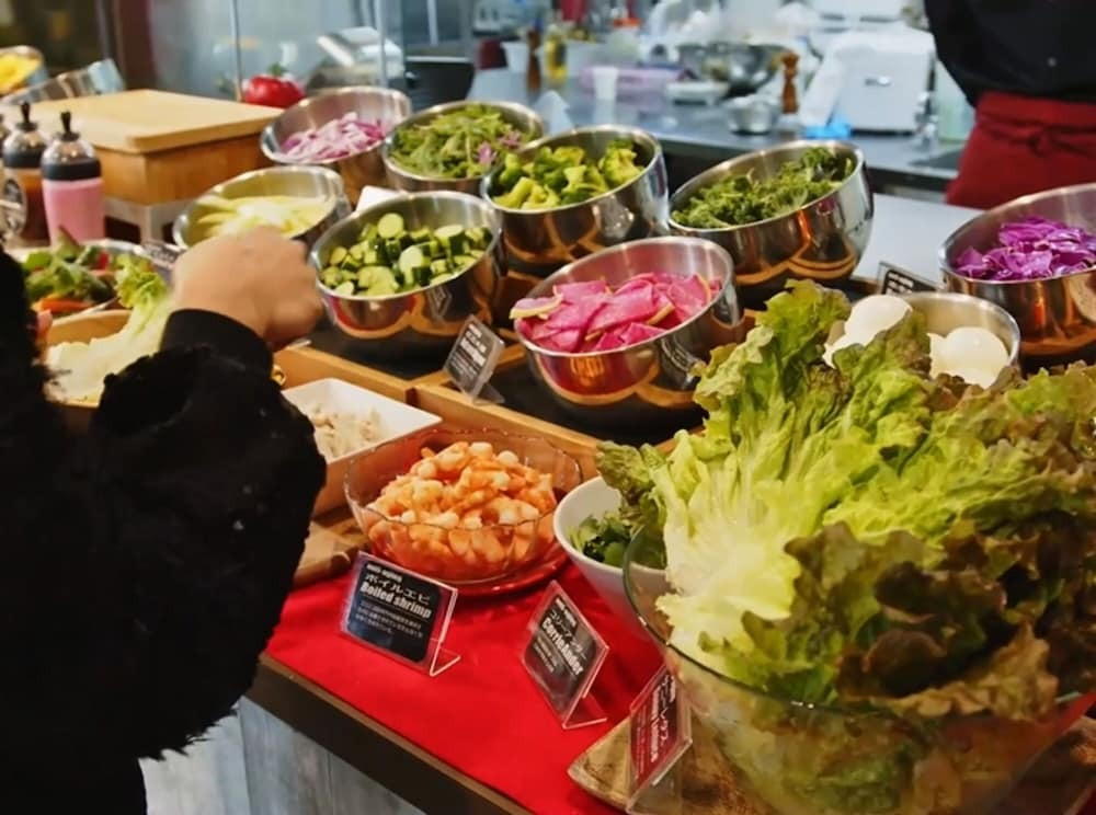 朝食ビュッフェ