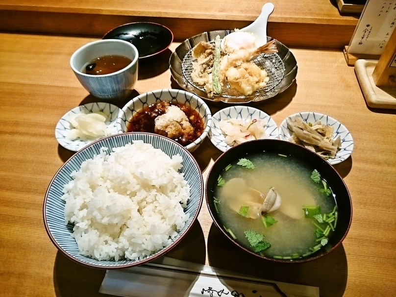 「天ぷらめし 金子半之助 」料理 597755 天ぷらめしの全貌（一巡目）
