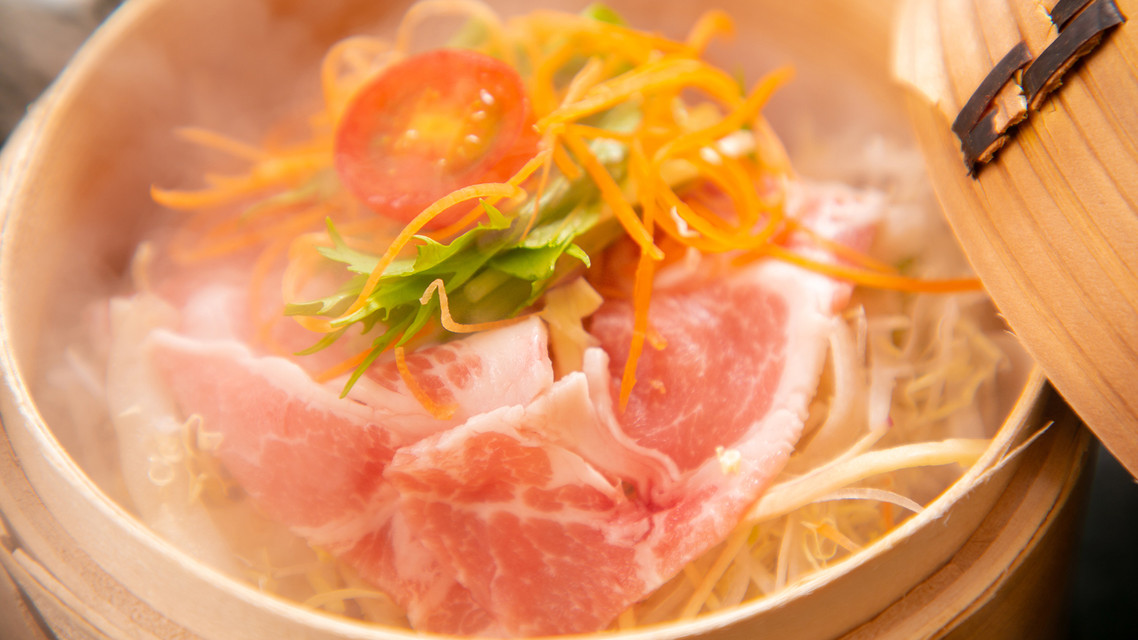 朝食一例/蒸し料理