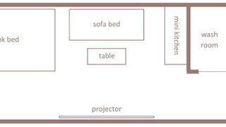 スーペリア アパートメント 3 ベッドルーム 禁煙 簡易キッチン