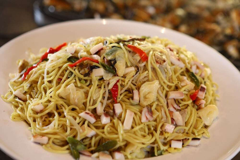 朝食_海鮮やきそば