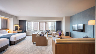 エグゼクティブ ツインルーム ダブルベッド 2 台 禁煙 リバービュー