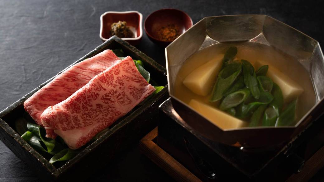 リブロースと京野菜しゃぶしゃぶ / 1