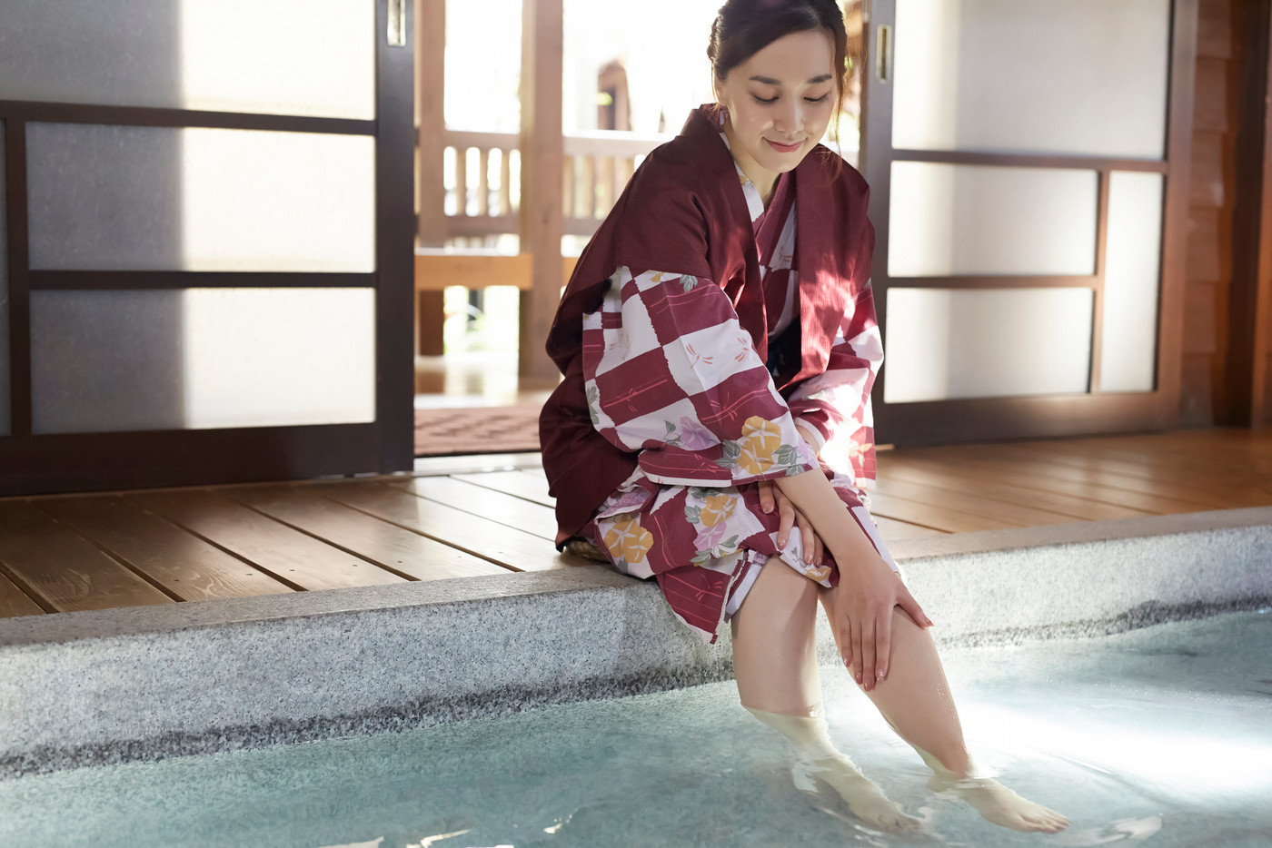 温泉旅行　女子一人旅
