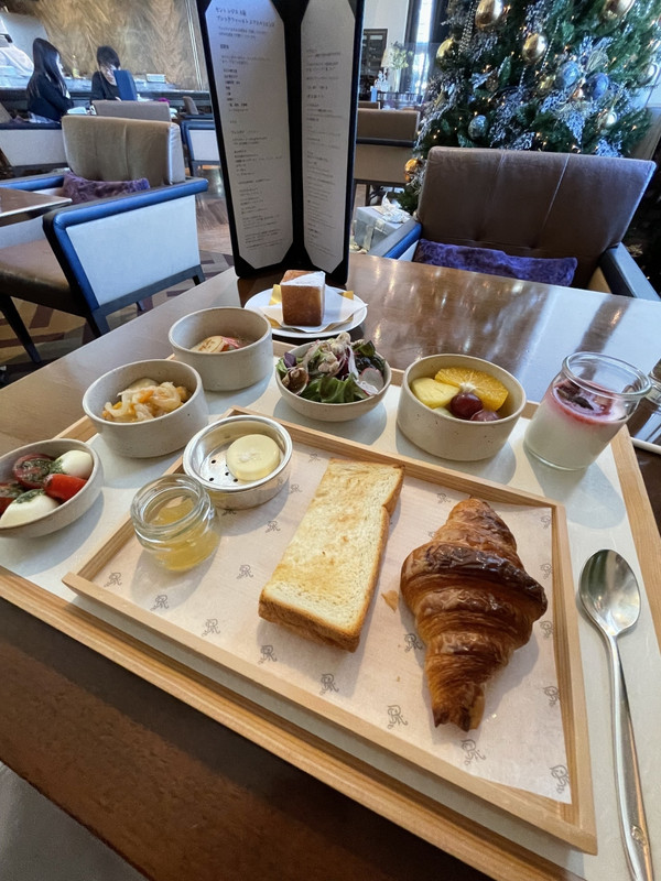 ウェスタンスタイルの朝食