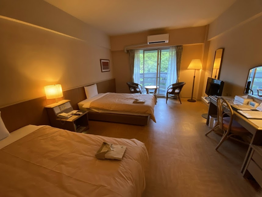 ２Fツインルーム　広々として清潔です