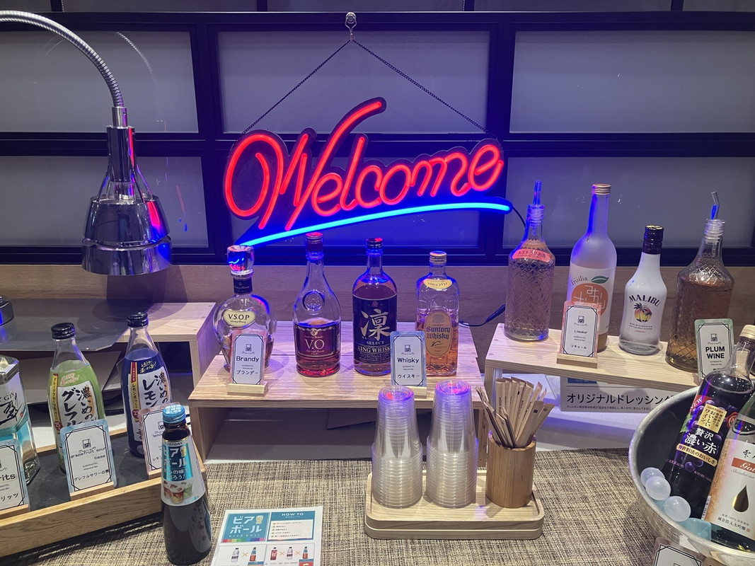 ウェルカムドリンクのバー充実！