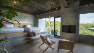 オーシャンコーナースイート201 ベッド / 5