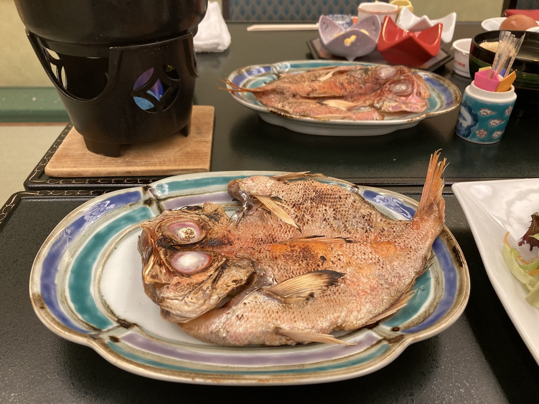 朝の焼魚　金メ