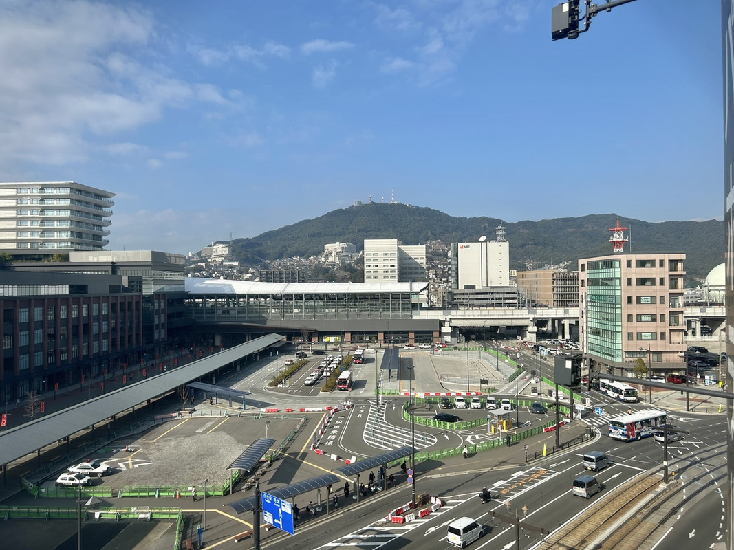 長崎駅・稲佐山の眺望