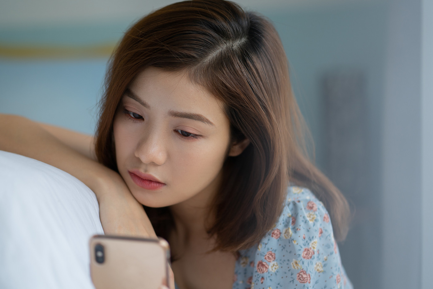 Woman, stressful, down mood