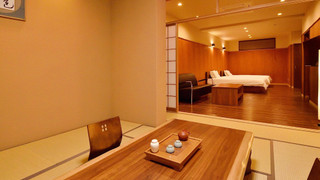 宙館·和洋室 内風呂付き 禁煙- 鉄板焼 久住コース (夕食時間17:30)