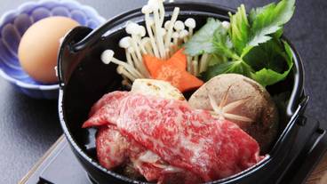 夕食一例 上州牛すき焼き / 2