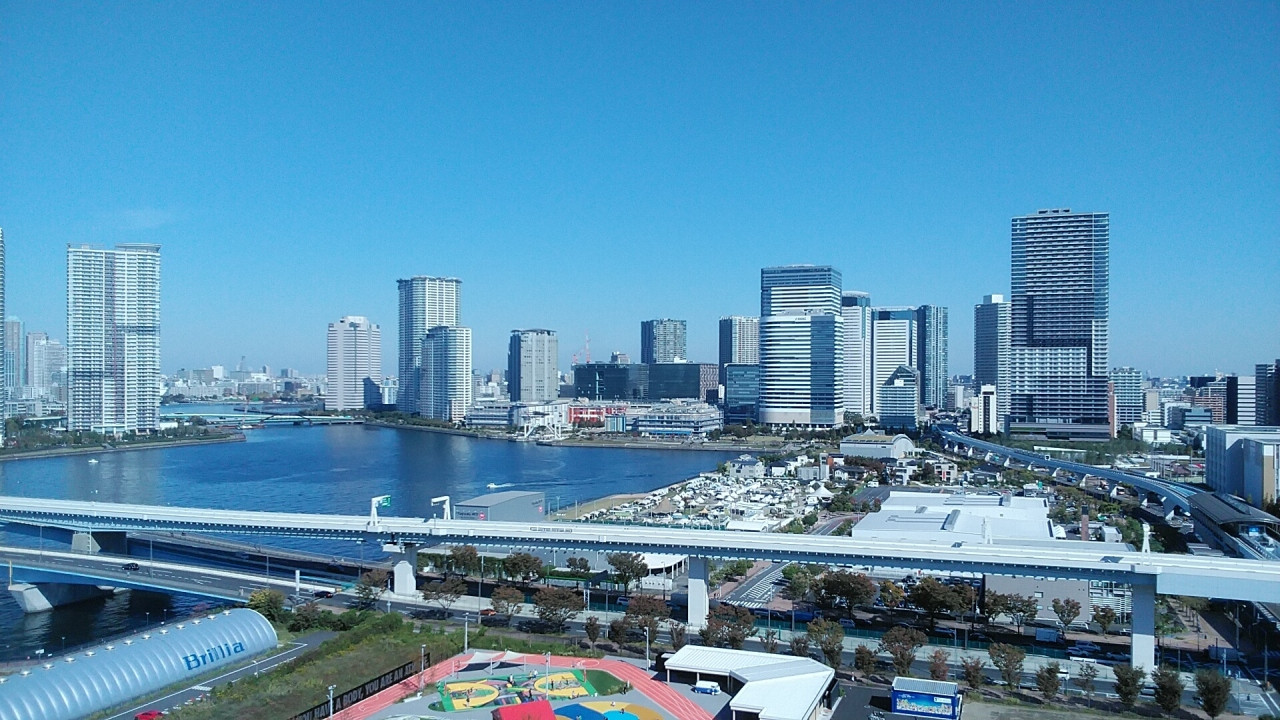 豊洲駅側の眺望