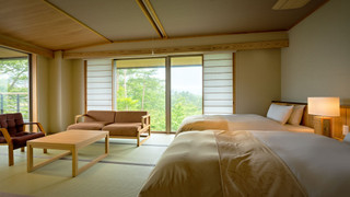 天望棟 次郎の庵 1階 (14畳) 露天風呂付モダン和洋室