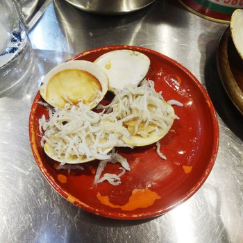 「焼きはまぐりSTAND」料理 680206 釜揚げしらすポン酢170円ｘ2