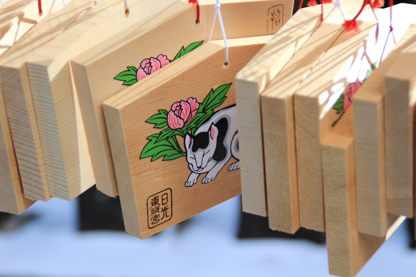 国宝「眠り猫」モチーフの絵馬・お守りのある神社4090745