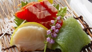 和洋会席料理 みなかみ産・姫鱒ほか3種盛り / 3