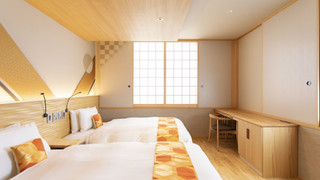 ダブルまたはツインルーム 禁煙 専用バスルーム